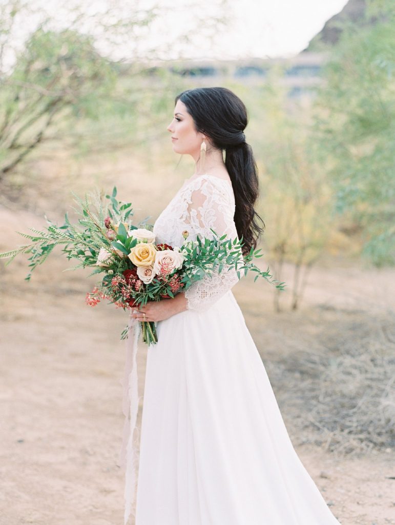 Film Bridal Inspiration Desert Wedding | Scottsdale | - Tara Leinen ...