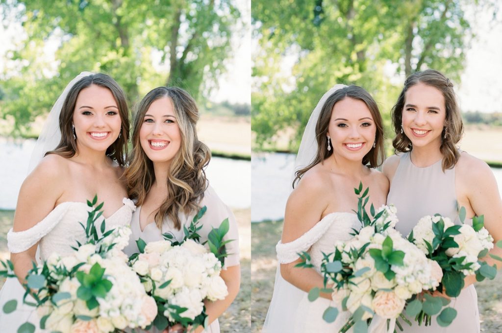 bride and friends