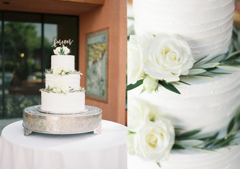 close up of wedding cake 