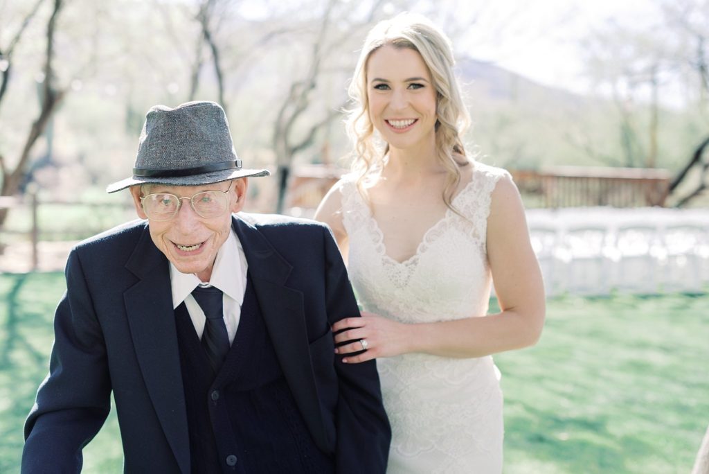 bride and grandpa 