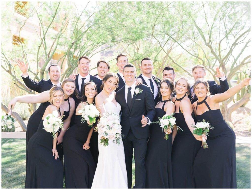 Bridal party at JW Marriott Starr Pass Wedding in Tucson, Arizona